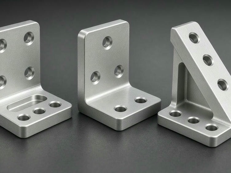 Custom CNC machined brackets and adapters for robotic systems