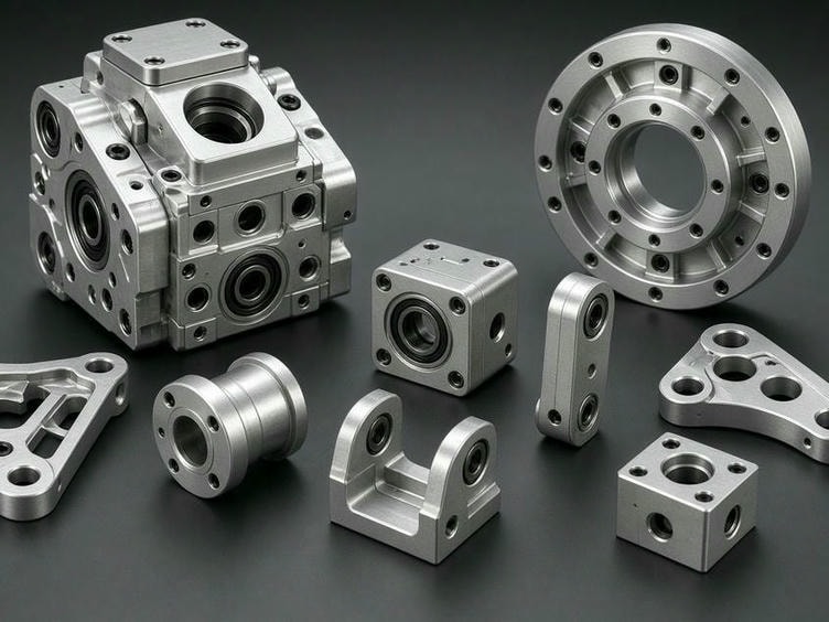 Precision CNC machined humanoid robot joint and actuator components